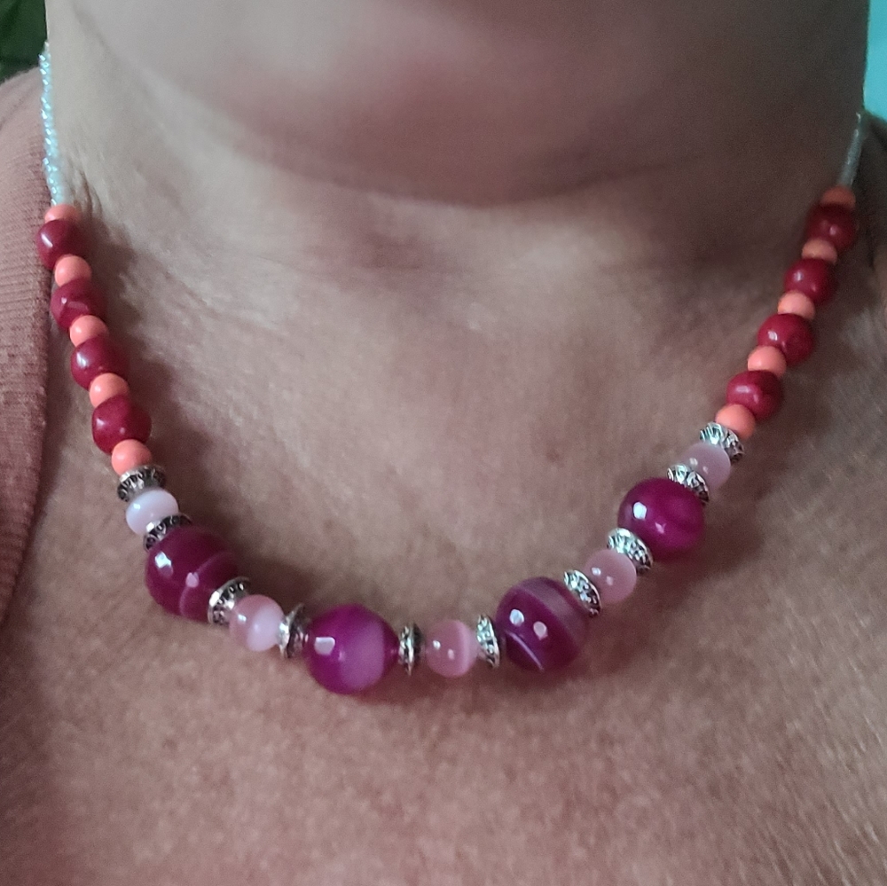 SEE VIDEO! Three-In-One Handmade Beaded Anklet, Bracelet, Necklace